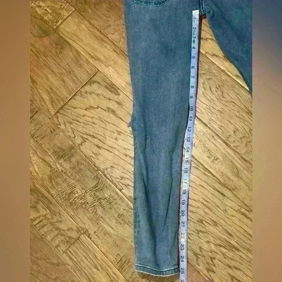 Free People Womens Busted Knee Skinny Fit Jeans, Blue, 28 - Picture 8 of 9